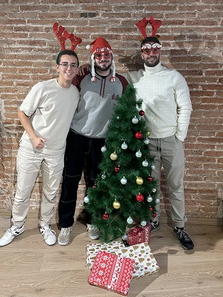 Oriol, Akram y Ángel